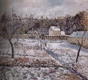 Camille Pissarro Snow oil